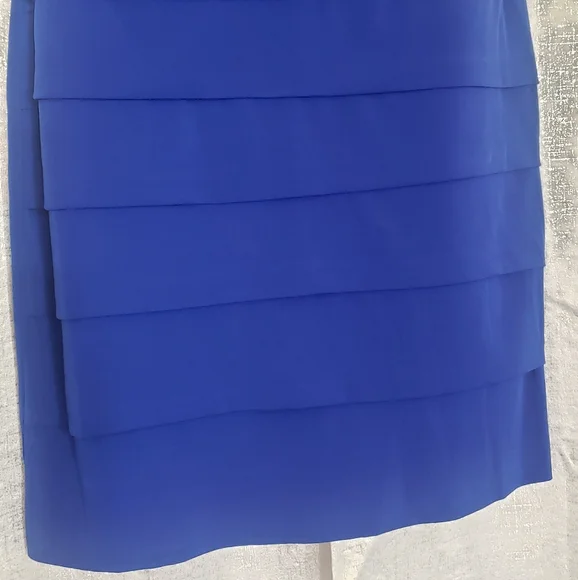 EN FOCUS STUDIOS, Women't Elegant Blue Sleeveless Dress strech Summer Size: 6 - Picture 6 of 6
